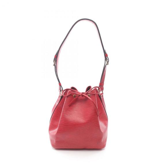 Louis Vuitton Petit Noe Shoulder Bag, Epi Leather, Red, Women's, M44107 - Picture 1 of 10